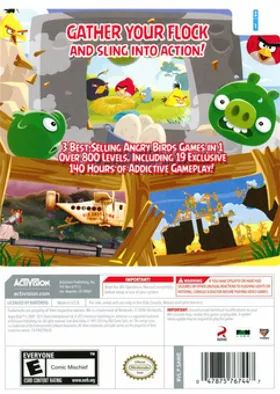 Angry Birds Trilogy box cover back